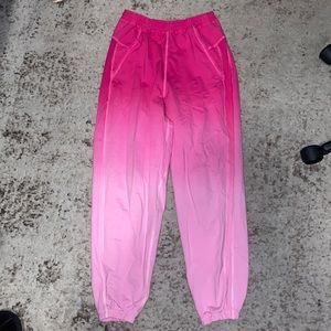 Lululemon pink ombré sweat pants size 2